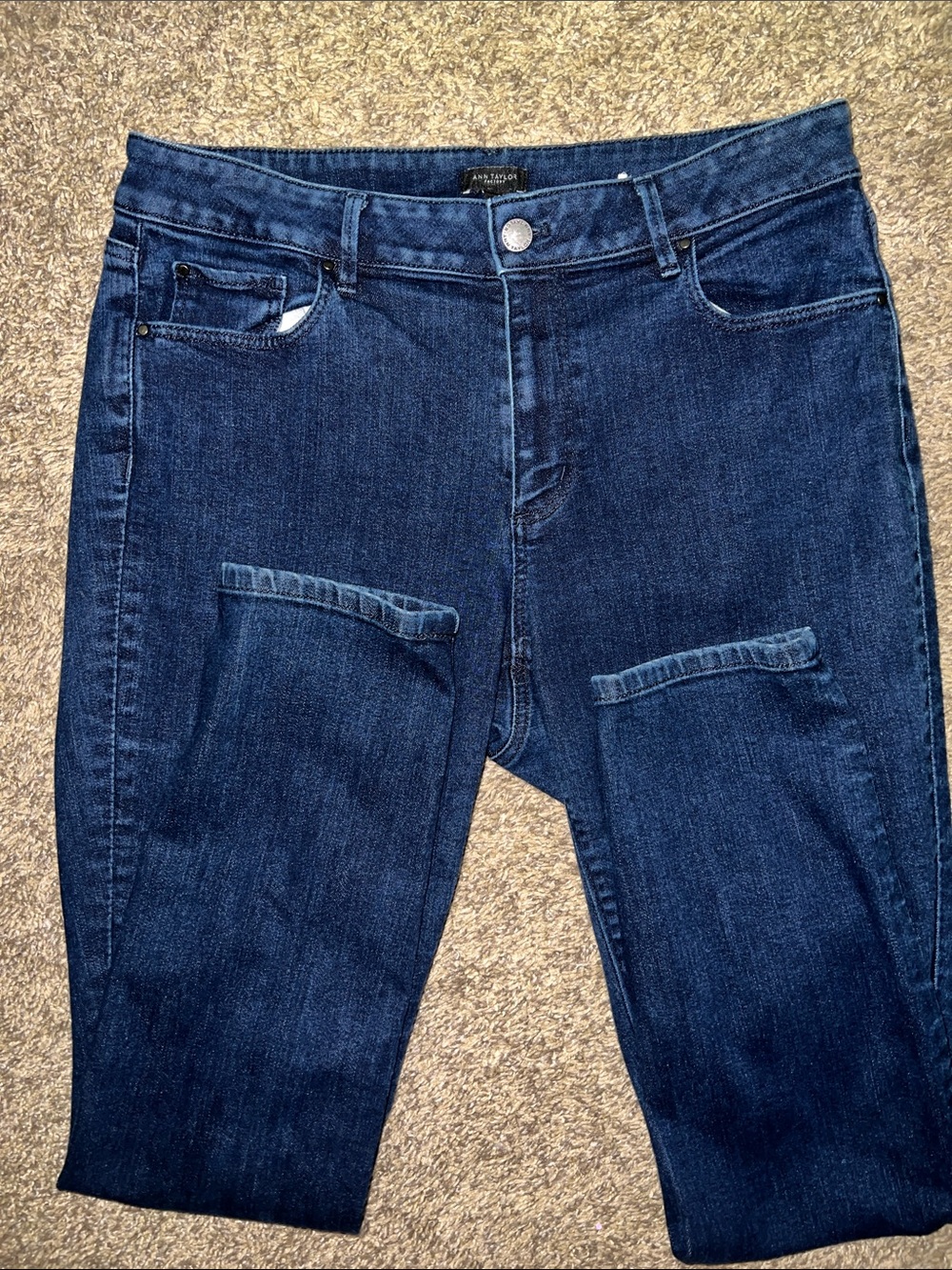 Ann Taylor Dark Blue Skinny Jeans